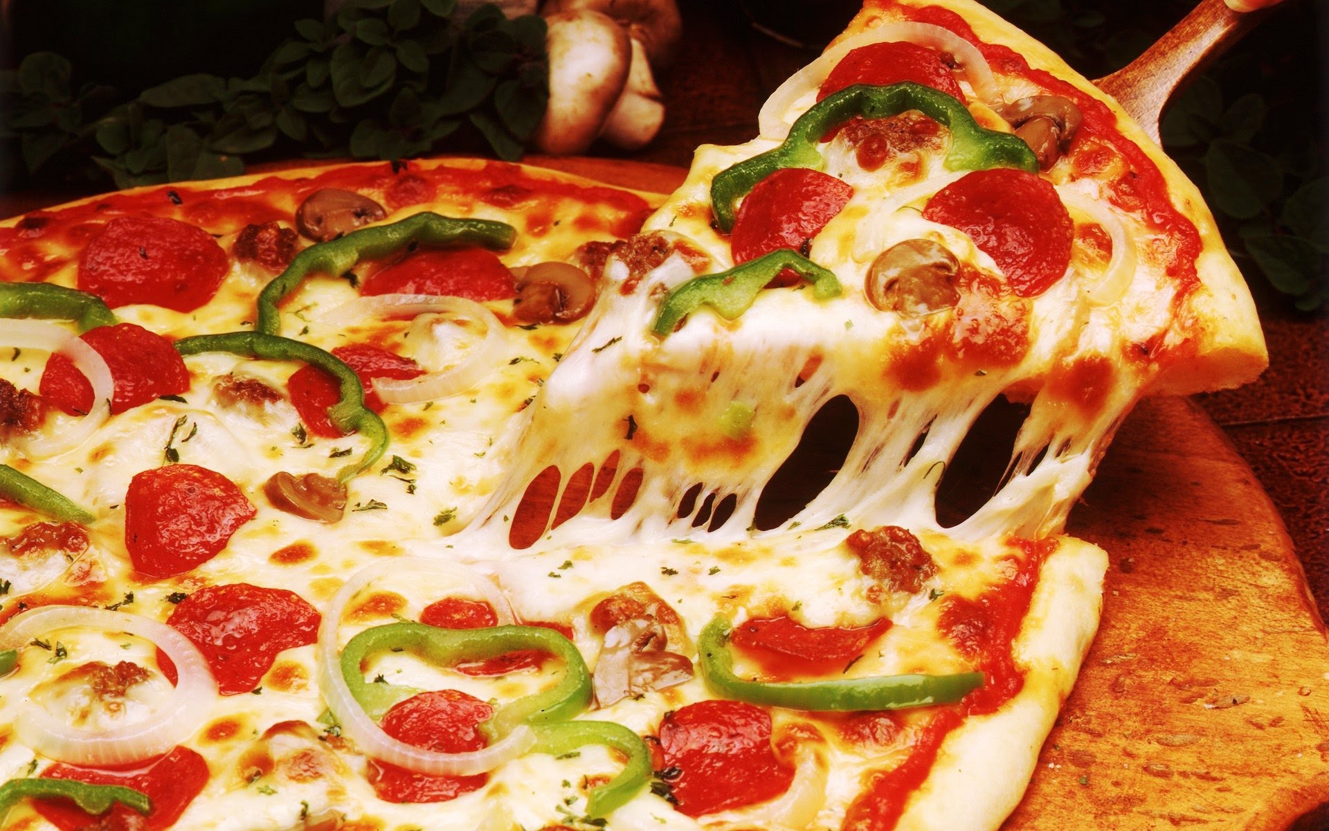 A deliciosa pizza do la pizza